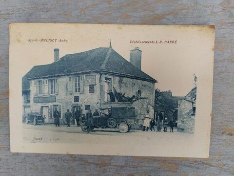 CPA Polisot Aube Établissements J.B.Barré Animée Voiture 25 Polisot (10)