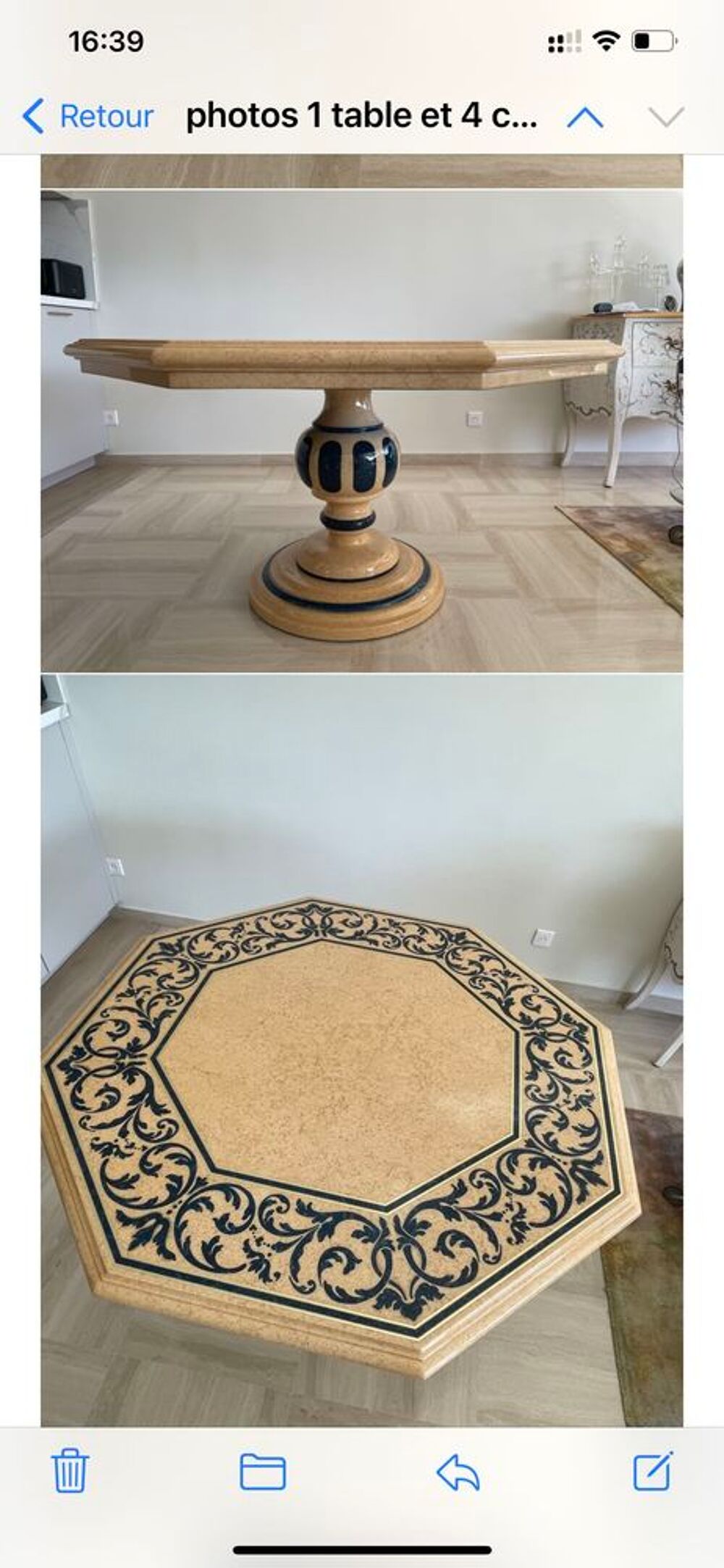 table de designer hexagonale un Meubles