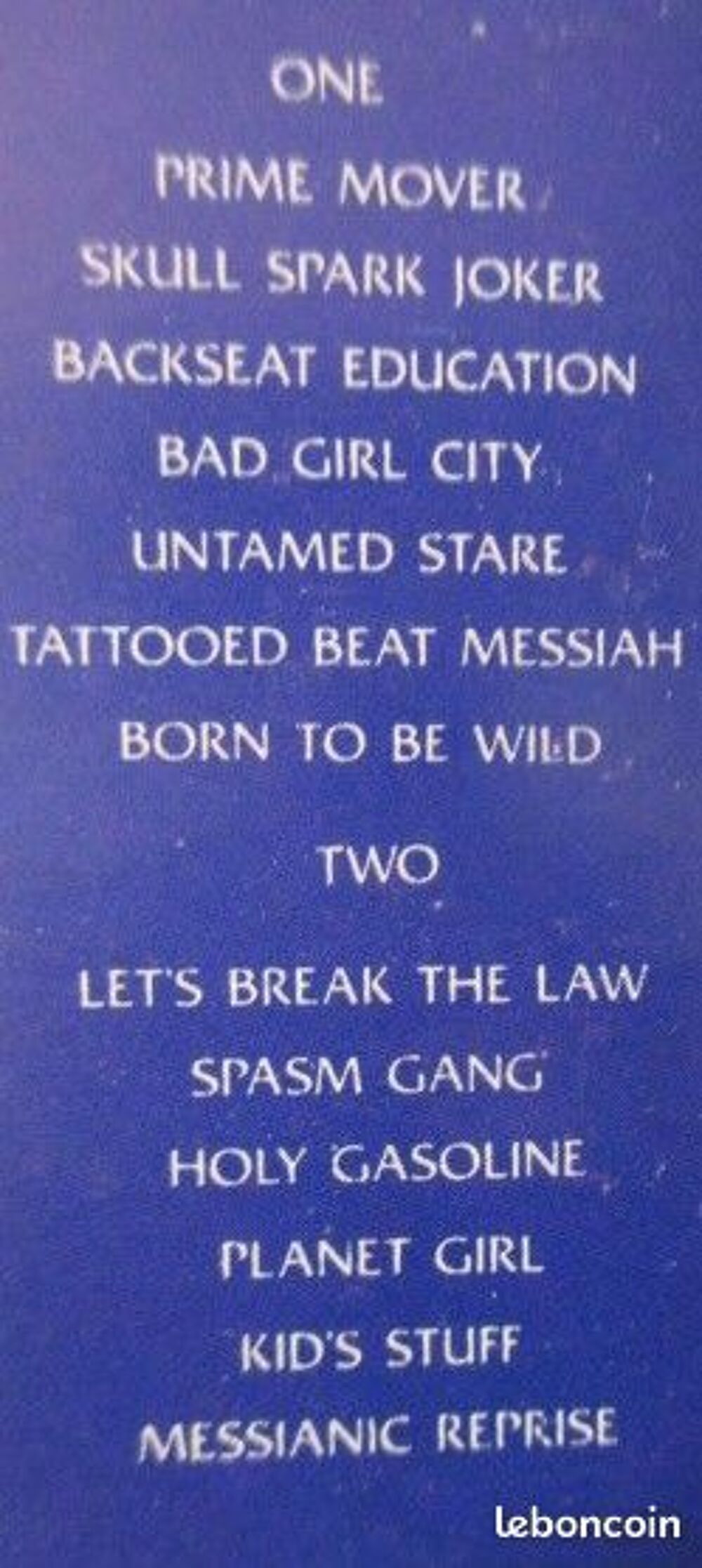 Cassette audio Zodiac Mindwarp &amp; The love reaction CD et vinyles
