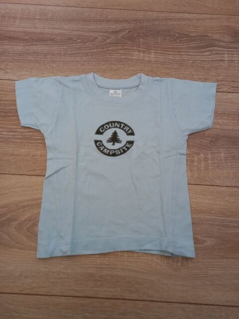 Tee-shirt bleu ciel manches courtes 2 ans 2 Villiers (86)