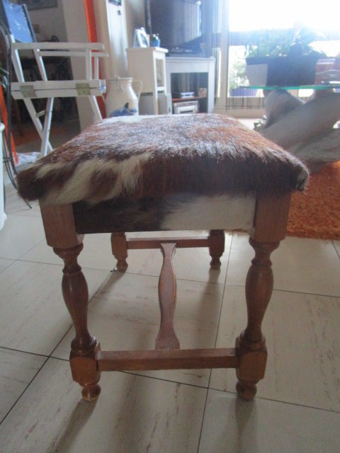 tabouret assise peau vache 100 Aytré (17)