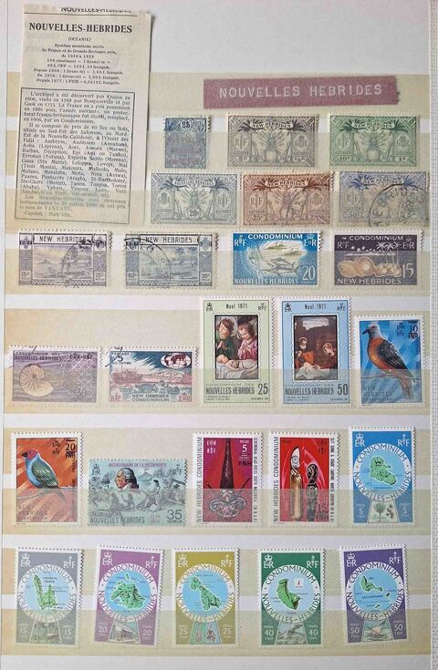 S�rie de timbres de collection de Nouvelles-H�brides 20 Gap (05)