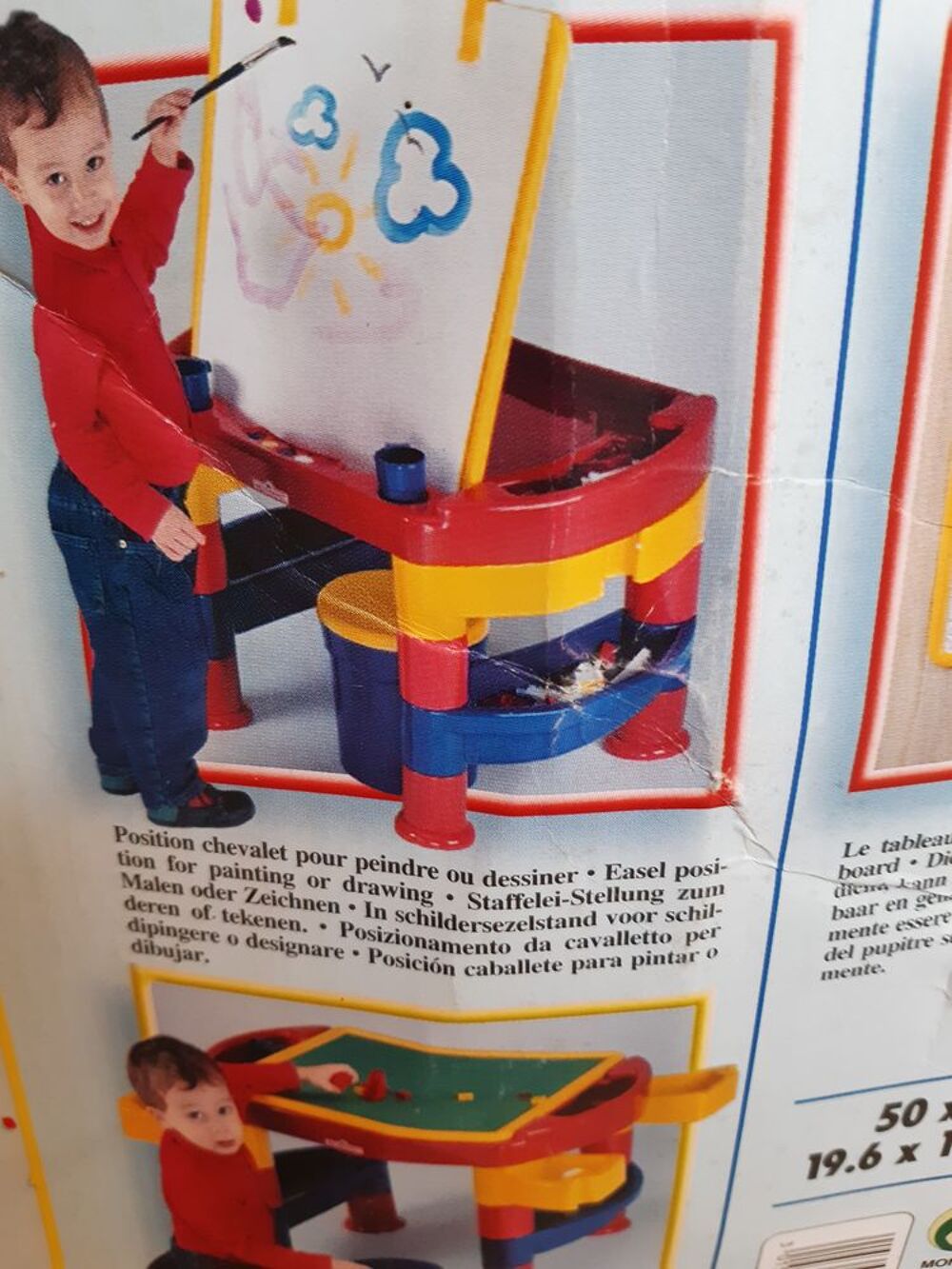 Bureau Multi-activit&eacute;s MONNERET multicolore + 3 ans. Mobilier enfants