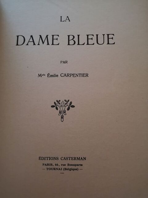 Le livre la dame bleue 25 Lagny-sur-Marne (77)