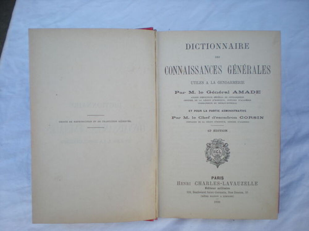 dictionnaire des connaissances d'henri charles lavauzelle Livres et BD