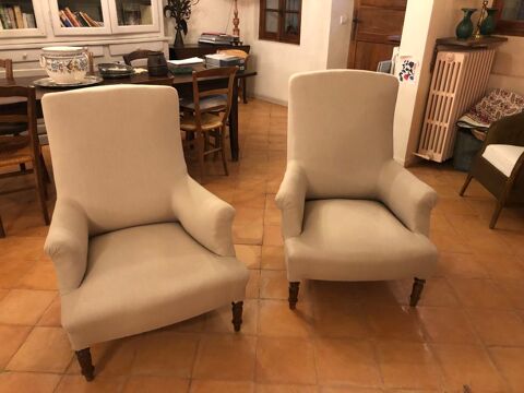 Paire de fauteuils style Napolon III 400 Caseneuve (84)