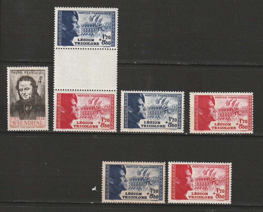 TIMBRES NEUFS** ANNEE 1942

