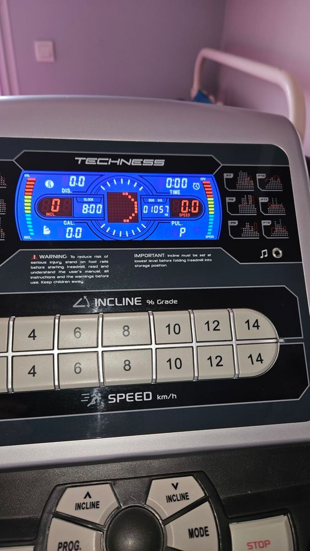 tapis de courses motoris&eacute; techness T280 Sports