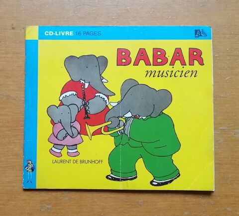 CD-Livre Babar musicien racont� par Jean-Marc BORY - Ad�s 9 Argenteuil (95)
