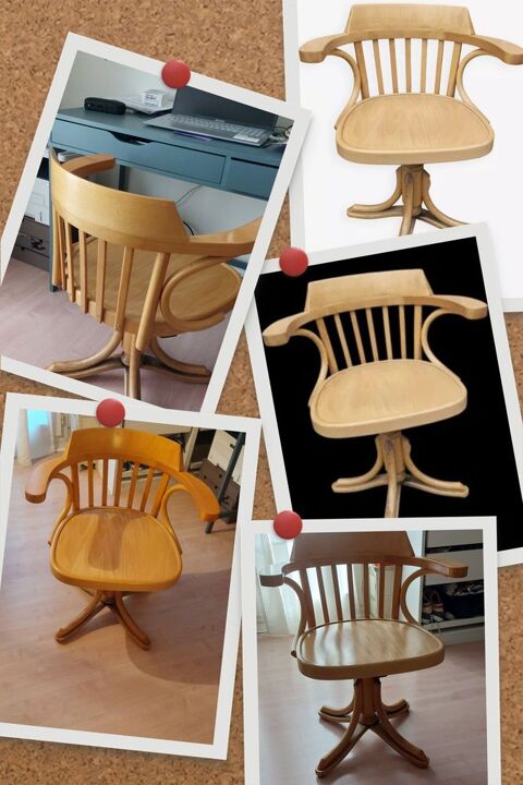 Chaise de bistrot pivotante style Baumann 120 Ermont (95)