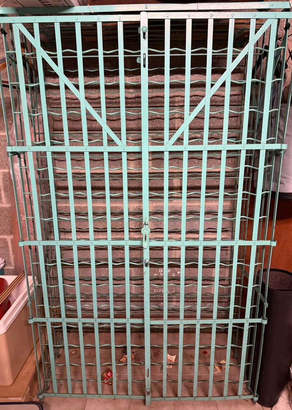 Casier &agrave; bouteilles (pliable) avec portes Meubles
