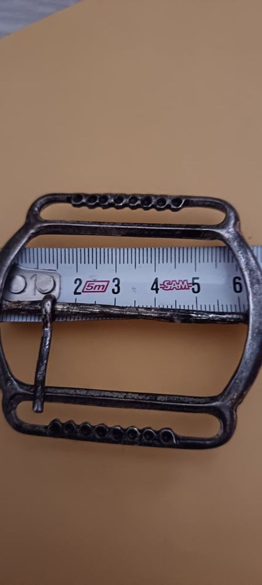 Grande Boucle de Ceinture Vintage en Laiton Massif N&deg;6
