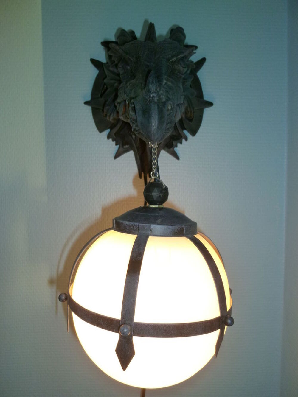 lampe t&ecirc;te de dragon Décoration