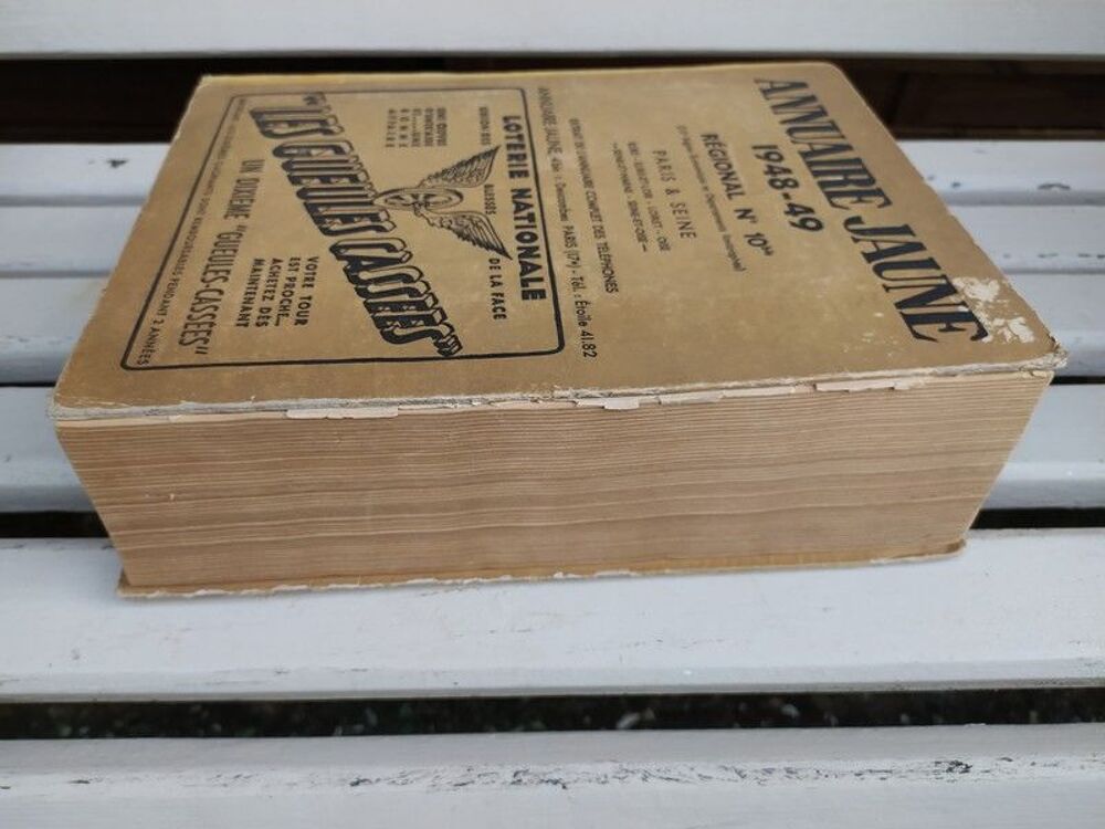 Annuaire Jaune 1948-49. R&eacute;gional N&deg;10 Bis Paris &amp; Seine 