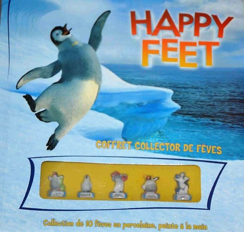 Coffret Collector de 10 F&egrave;ves Happy Feet 