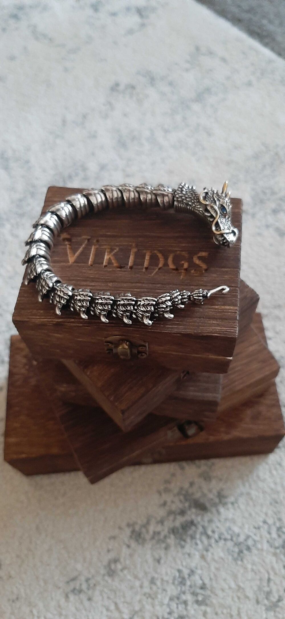 bracelet dragon intelligent tridimensionnel 3D articul&eacute; Bijoux et montres