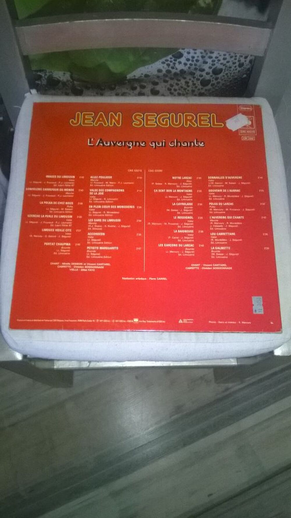 Vinyle Jean Segurel
L'Auvergne qui chante
1977
Excellent CD et vinyles