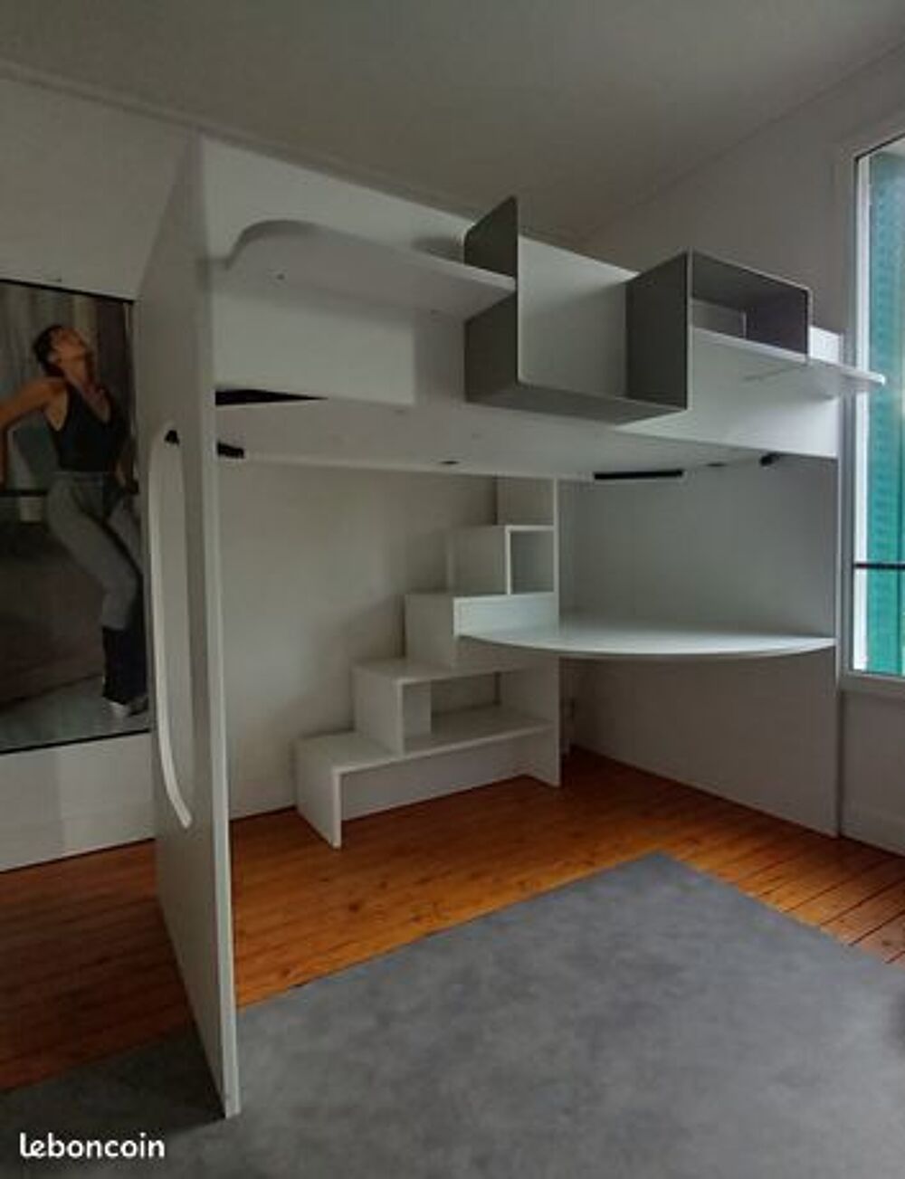 Lit mezzanine GAUTIER avec matelas Meubles