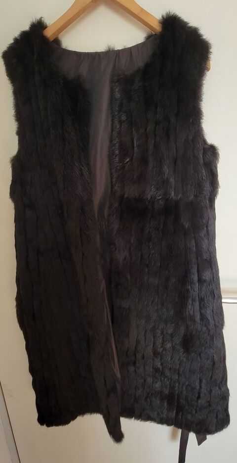 Manteau gilet sans manches en fourrure 200 Le Cr�s (34)