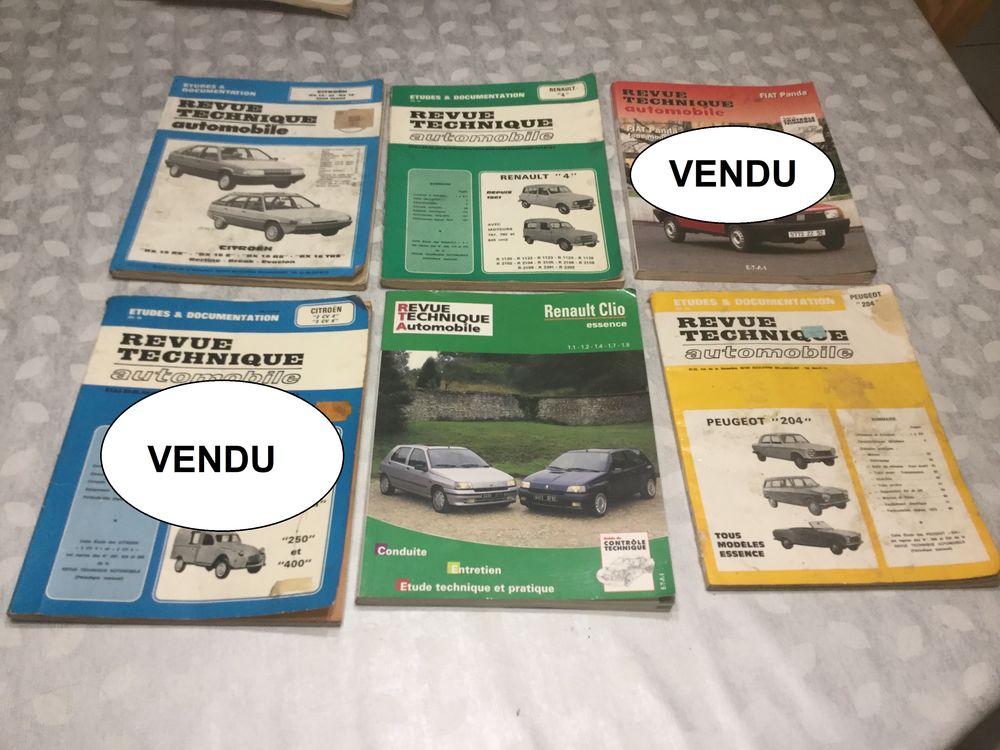 Revues Techniques RTA (Lot de 4) Livres et BD