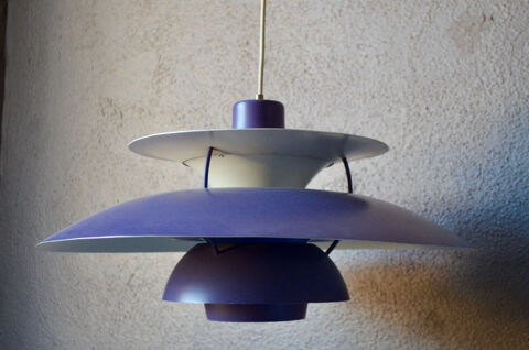 Suspension PH5 violette Lampe de plafond scandinave 460 Wintzenheim (68)