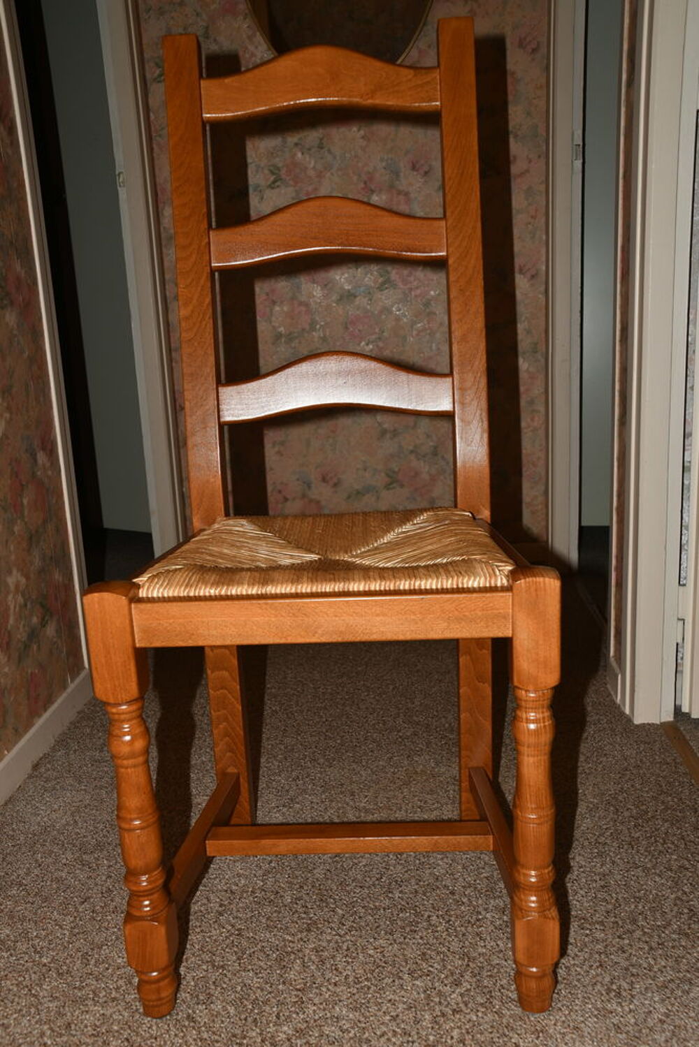 Lot de 2 chaises en h&ecirc;tre massif Meubles