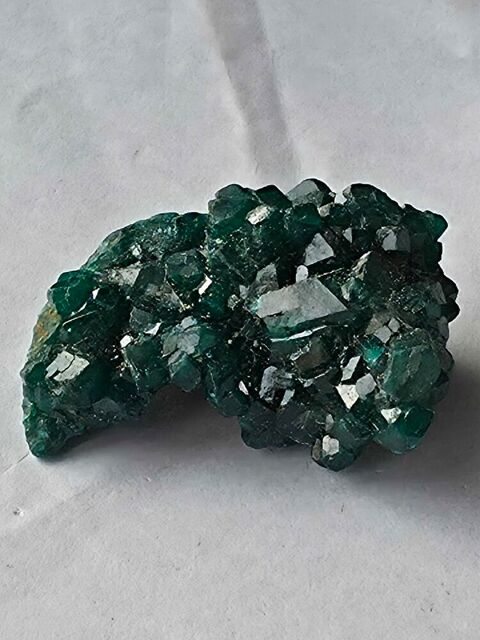 Véritable Dioptase sur matrice RDC-Spécimen d'exception Bagneux (92)