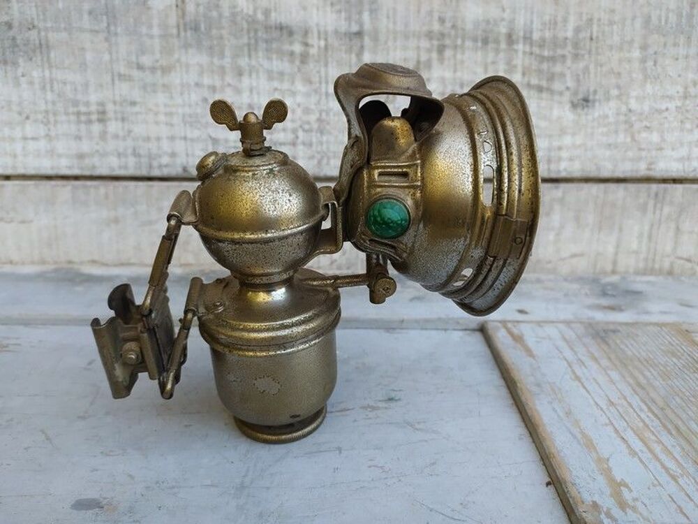 Ancienne Lampe V&eacute;lo Ac&eacute;tyl&egrave;ne Piccolo Herm Riemann's 