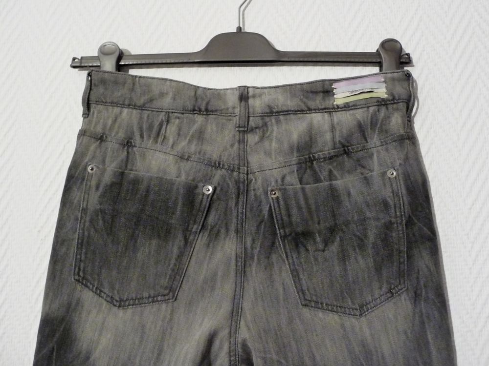 Pantalon/ Jean Noir D&eacute;lav&eacute; Gris- Taille 27- Vanessa Bruno Vêtements