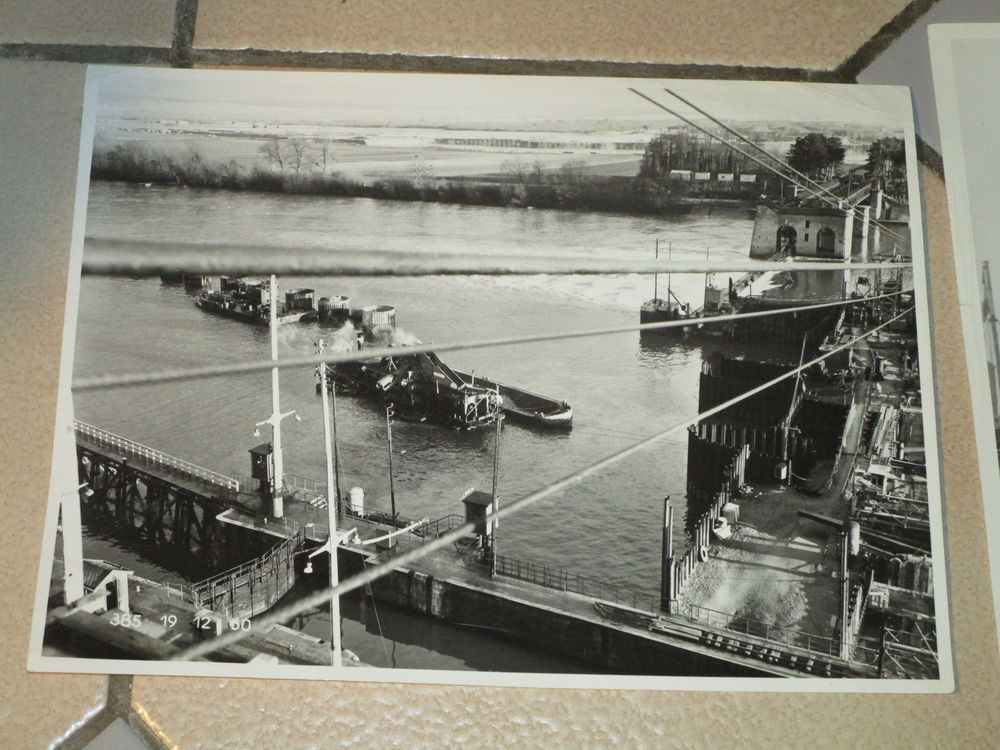 VIEILLE PHOTO"BATEAU DRAGUE 1960+BATEAU DE PECHE" 