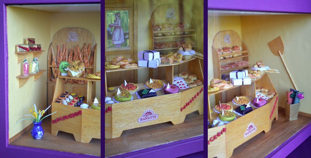 Maison poup&eacute;e unique miniature boulangerie miniature Décoration