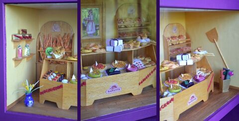 Maison poupée unique miniature boulangerie miniature 45 Le Coteau (42)