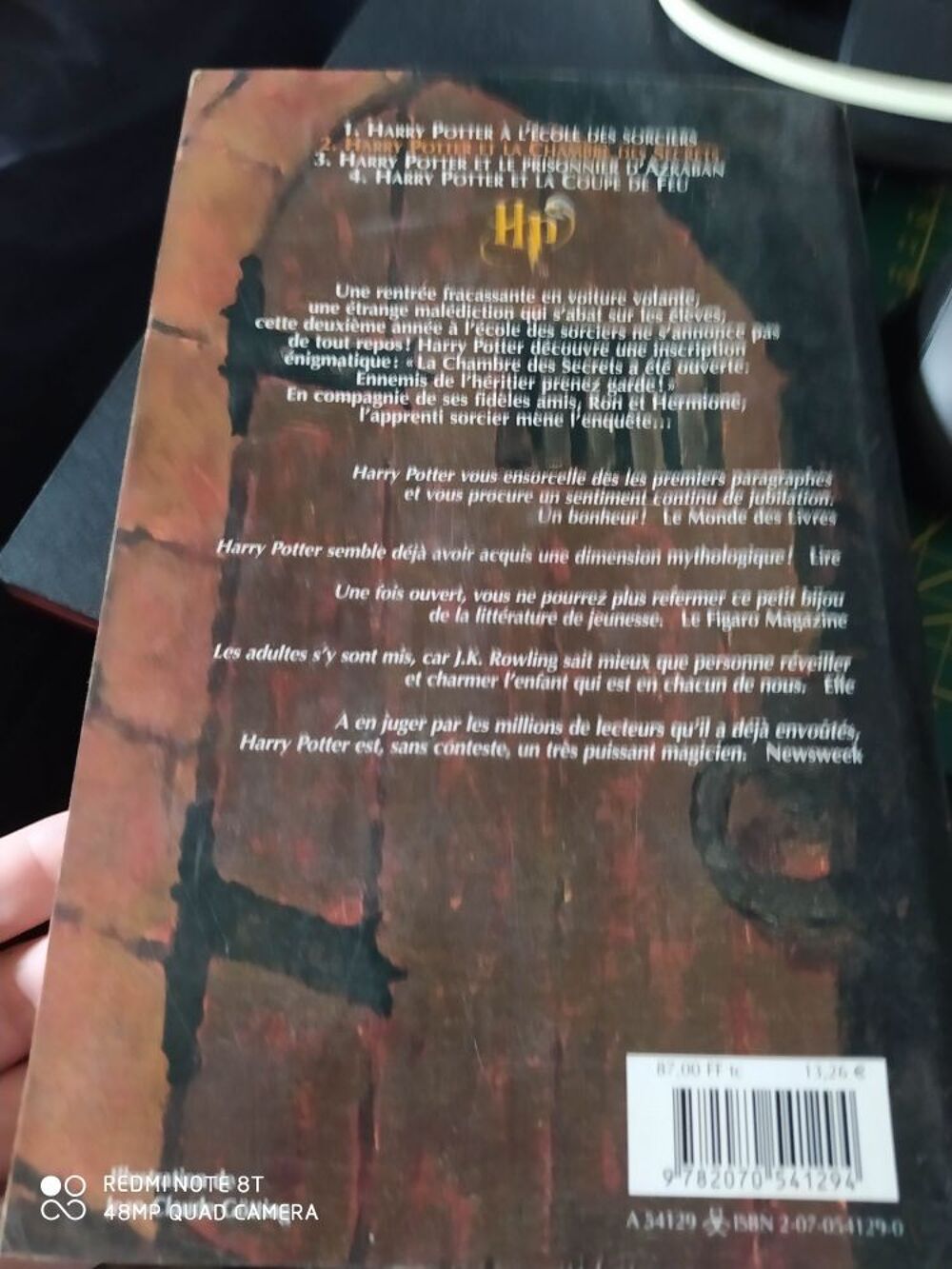 Harry Potter et la chambre des secrets gallimard Livres et BD