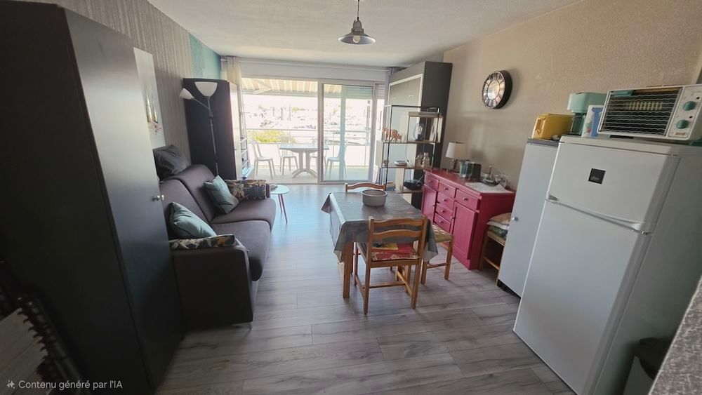 Vente Appartement LE CAP D'AGDE: PORT vue bateaux STUDIO-CABINE rénové, CAVE /Piscine Le cap d agde