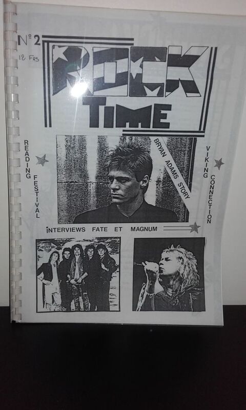 Rock Time Fanzine N�2 (Avec Spirale) feat. Bryan Adams, Fate 40 Angers (49)