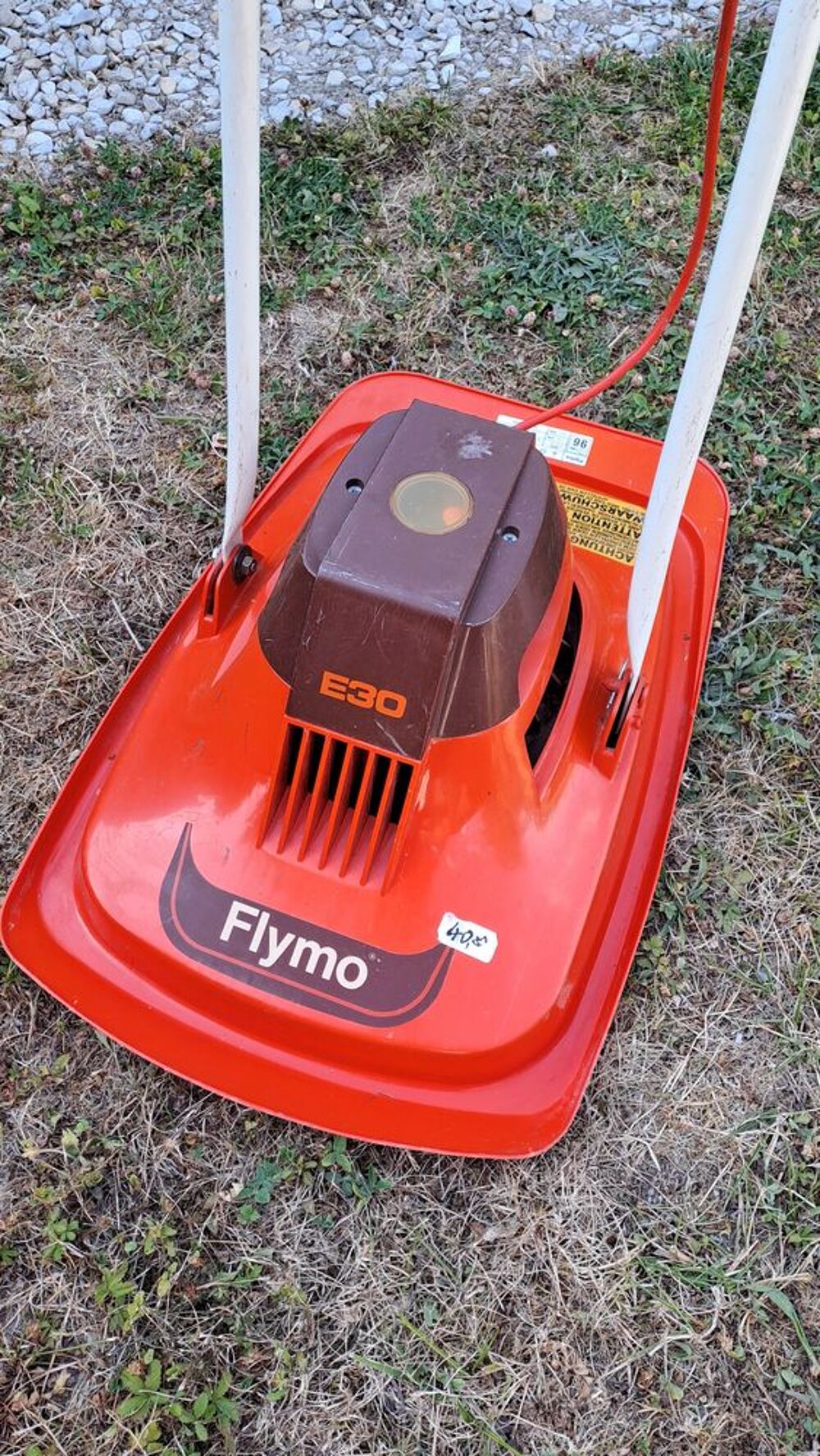 Tondeuse &agrave; gazon Flymo &eacute;lectrique filaire. Jardin
