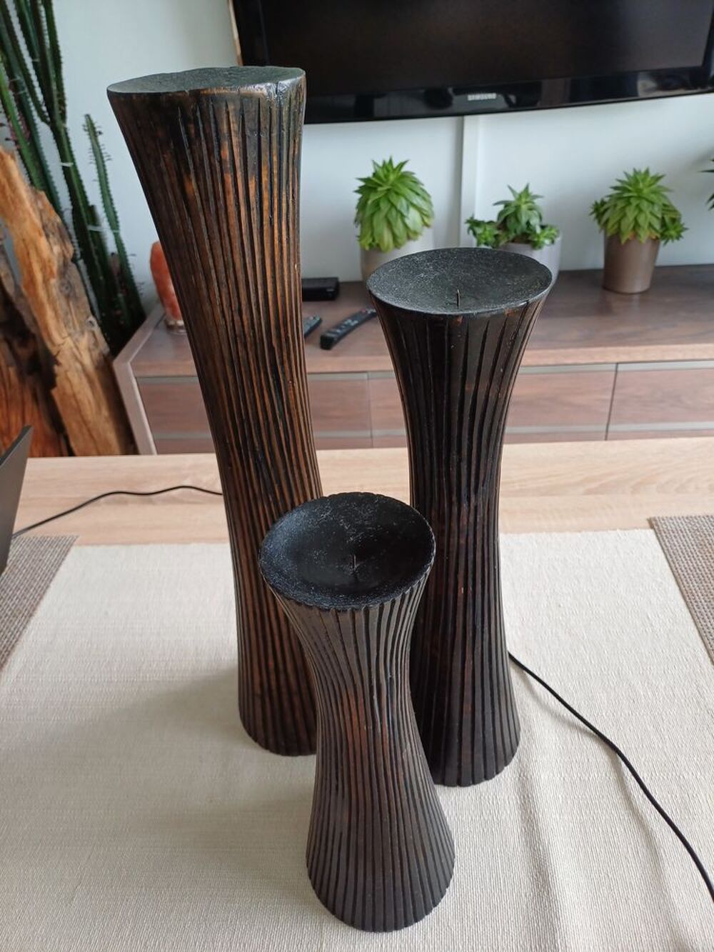 BOUGEOIRS EN BOIS Décoration