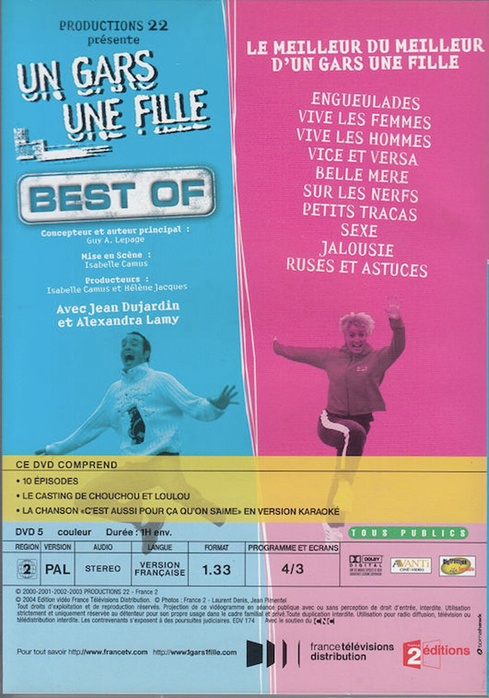 DVD Un Gars Une Fille Best Of -Jean Dujardin, Alexandra Lamy DVD et blu-ray