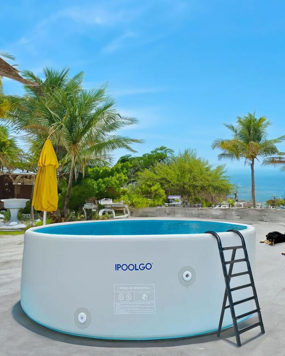 Piscine IPOOLGO gonflables hors-sols &agrave; bords durs Sports