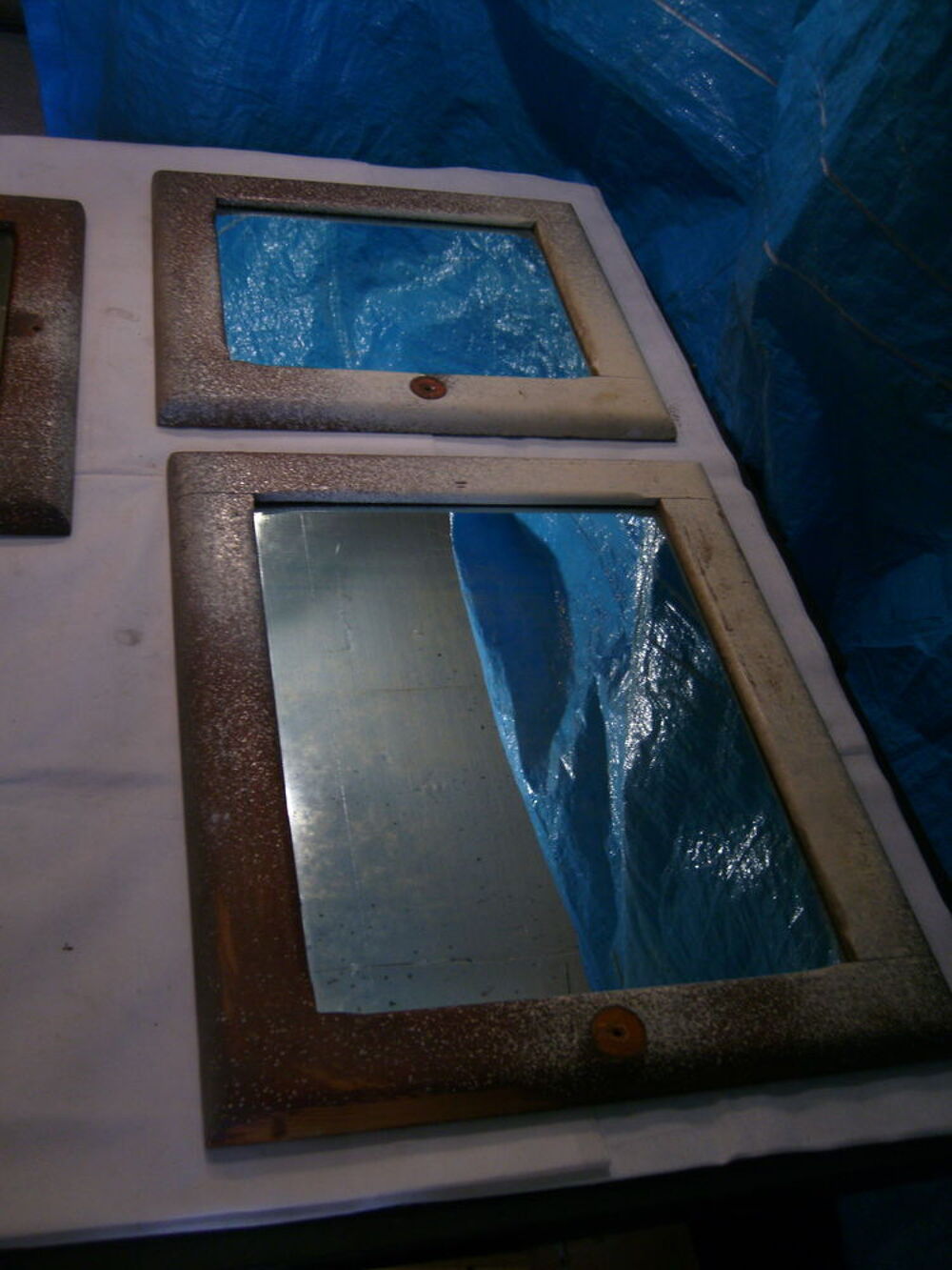 Portes fa&ccedil;ades avec anciens miroir &agrave; relooker Décoration