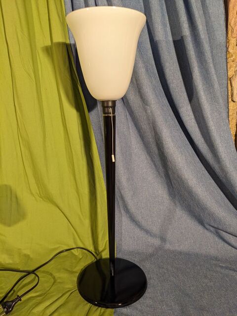 Lampe art déco MAZDA LITA en acier LAQUÉ NOIRE en parfait ét 165 Marseille 13 (13)