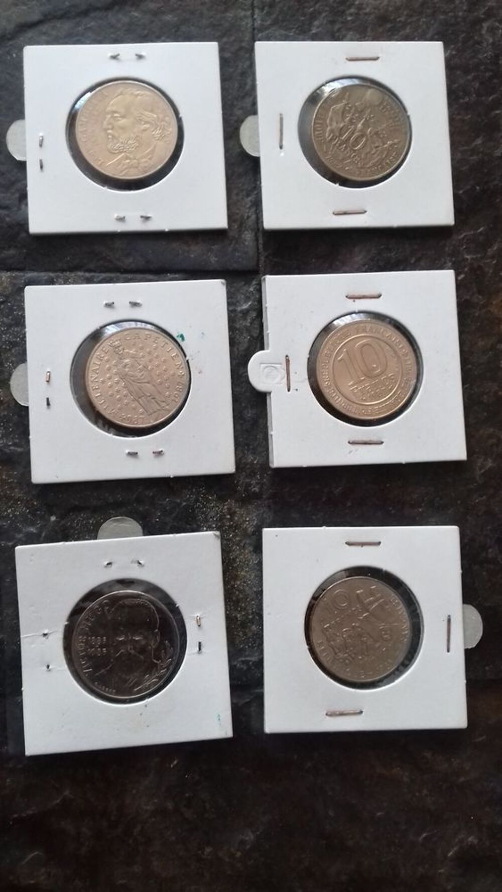 10 FRANCS 1982 &agrave; 1988 comm&eacute;moratifs 