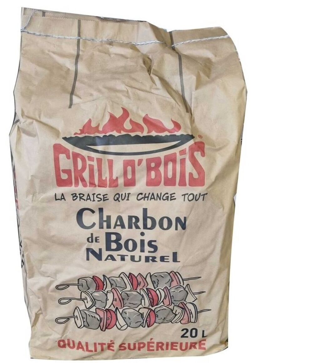 sac charbon de bois grill o bois 20l Jardin