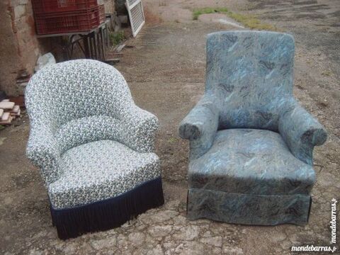fauteuil crapaud + fauteuil tissu   faire prix 78 Saran (45)