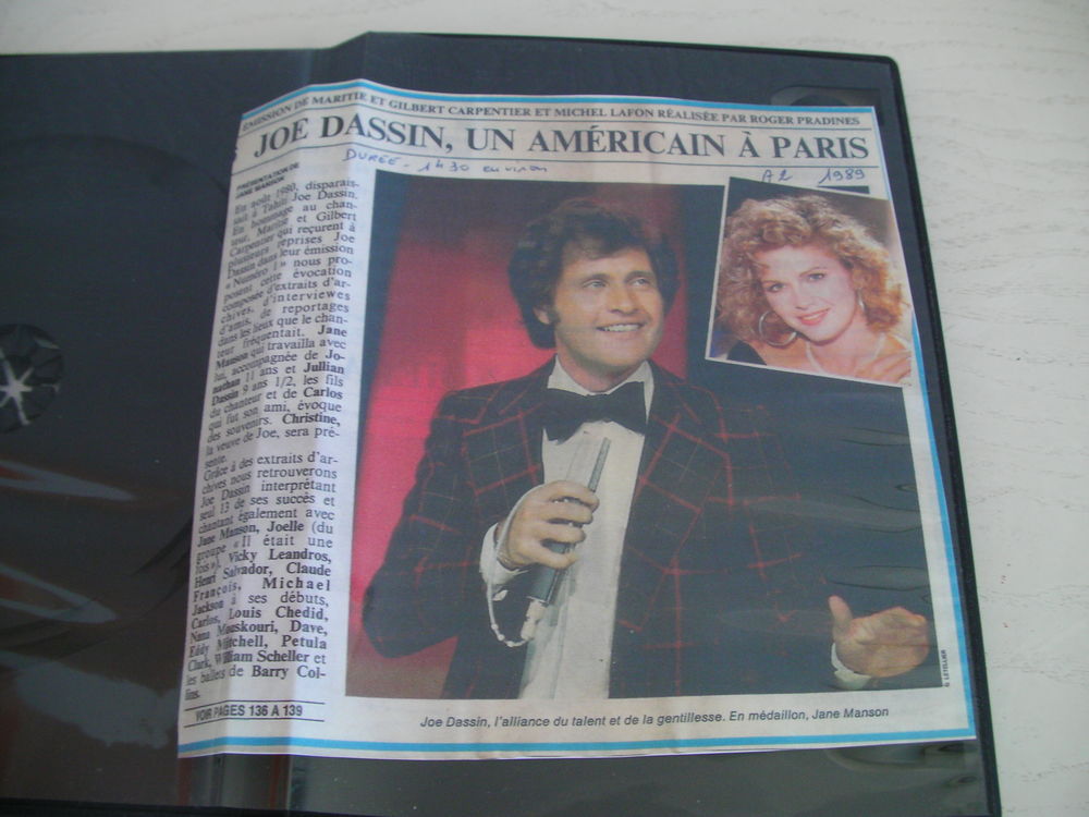 DVD JOE DASSIN- enregistr&eacute;s &agrave; la t&eacute;l&eacute; DVD et blu-ray