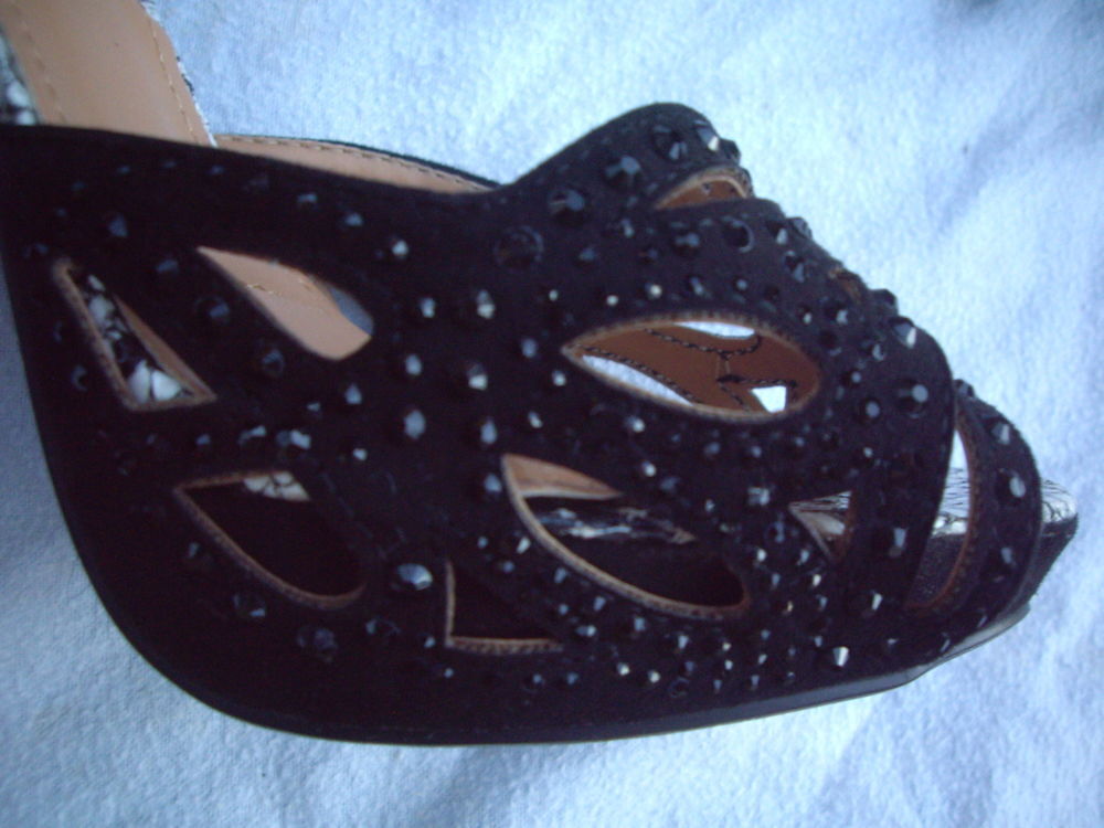 Sandales Noir Python talons 13 cm pt 38-neuves Chaussures