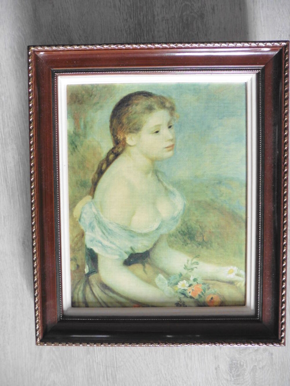 Tableau peinture " Jeune fille aux fleurs " de Renoir Décoration
