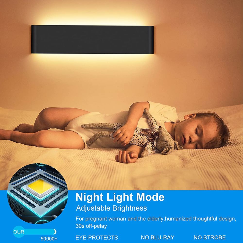 Neuf Applique Murale Interieur Avc t&eacute;l&eacute;commande LUTDK Smart Meubles