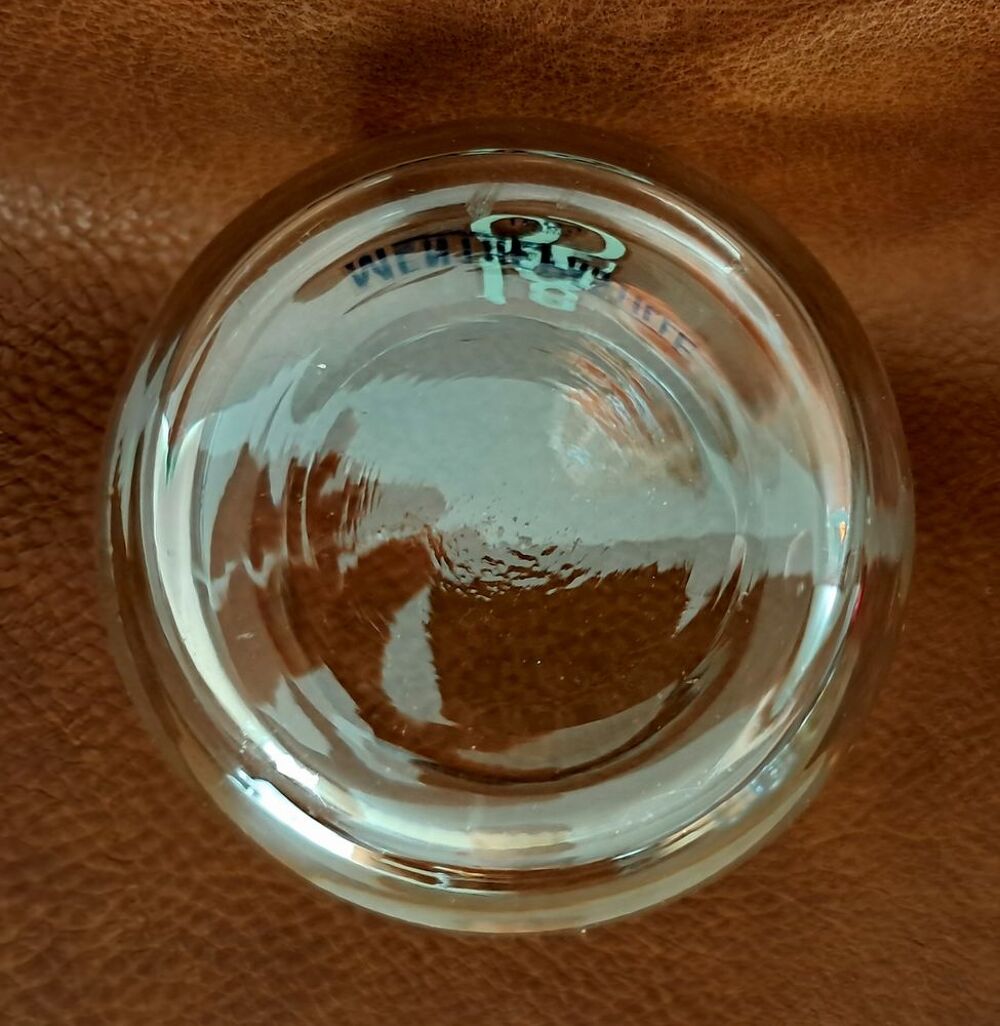 lot de 4 verres &agrave; fond epais menthe pastille depuis 1885 
Cuisine