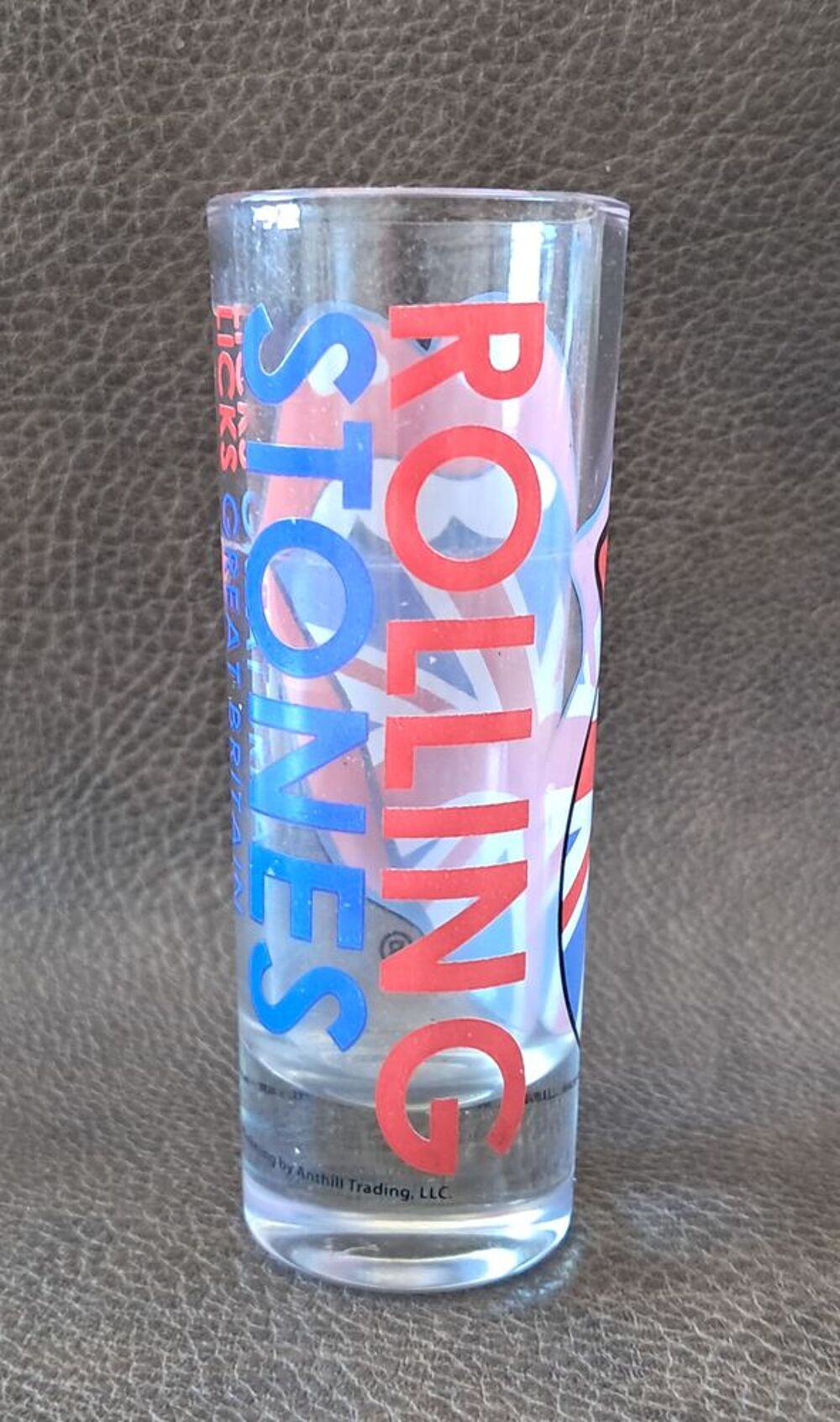 Lot de 2 verres Rolling Stones licks great britain collector 